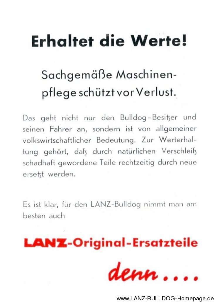 LANZ dient dem Kunden